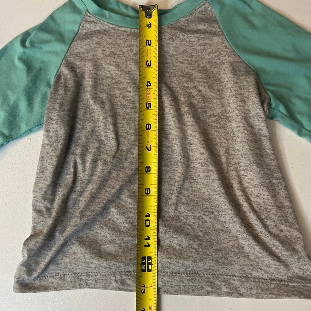 Gray and Teal Soft T-Shirt - Picture 7 of 7